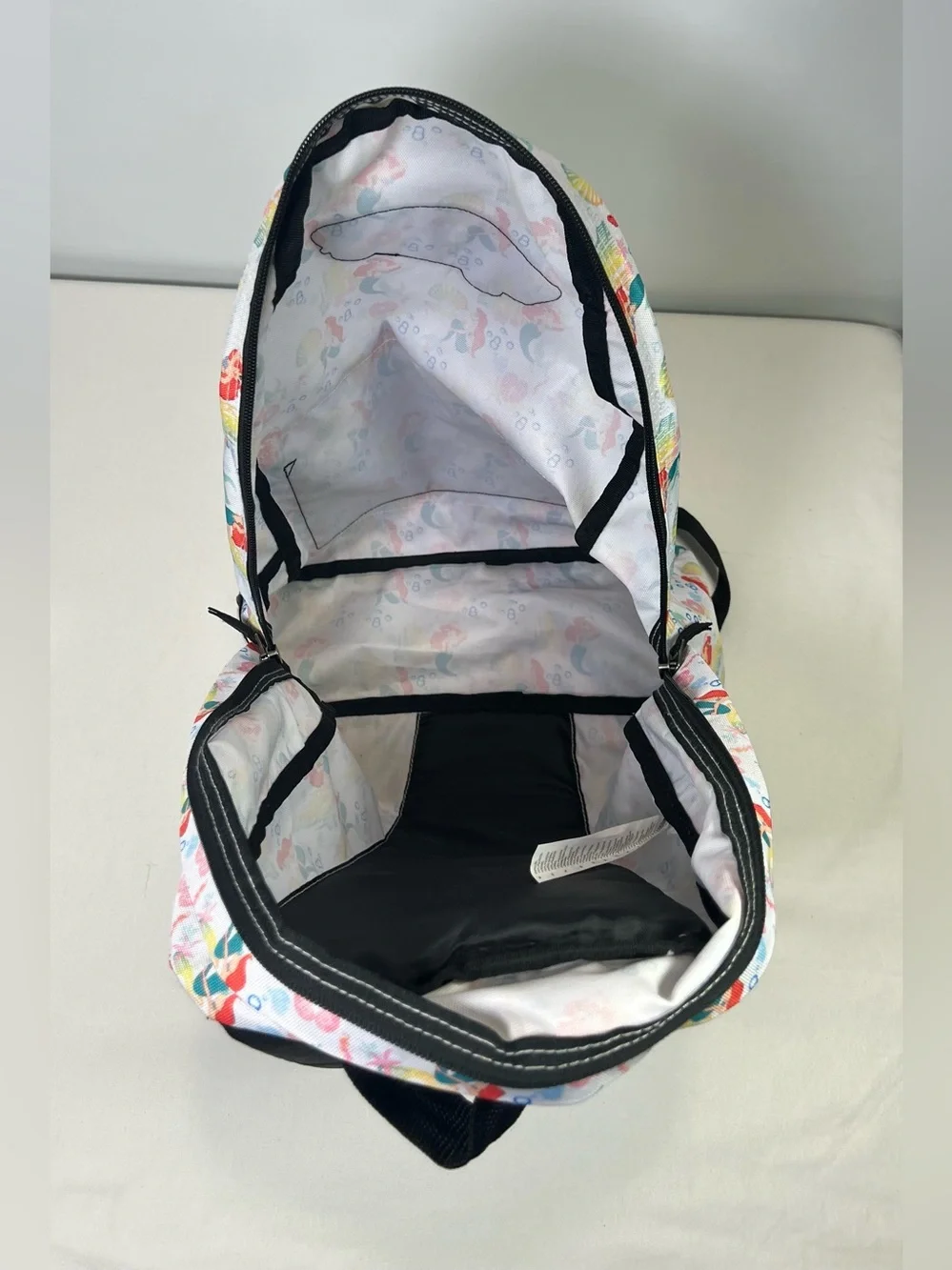 Vans x Disney Ariel The Little Mermaid Backpack Book Bag Pockets 2014